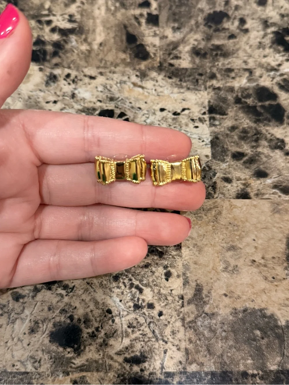 Kate Spade Gold-Tone Bow Stud Earrings